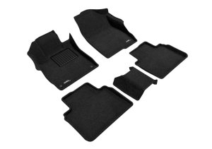 Honda Accord Floor Mats - Front and Rear - 3D MAXpider - Elegant Series - Black - `18-`22
